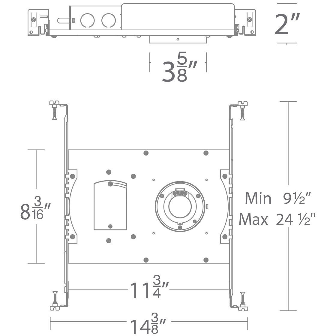 Aether LED Aluminum Recessed Housing