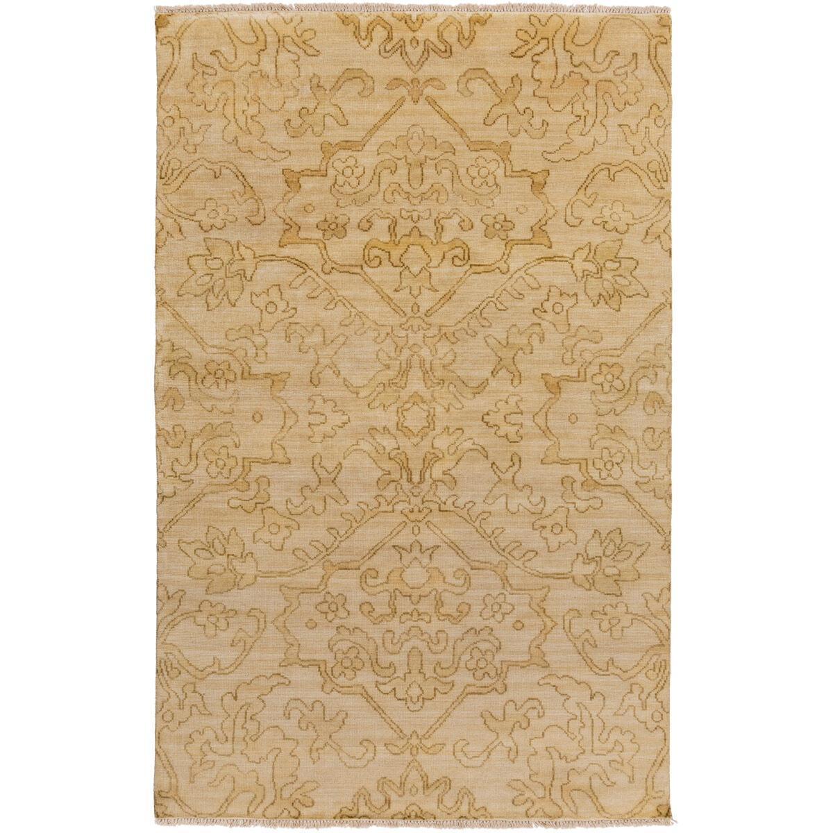 Hillcrest 102 X 66 inch Brown and Neutral Area Rug, Wool