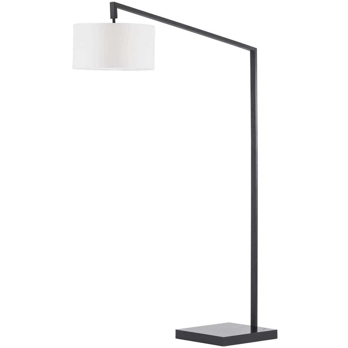 Stretch 75 inch 60.00 watt Matte Black Arc Floor Lamp Portable Light