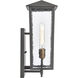 Marquis 1 Light 18 inch Matte Black Outdoor Sconce