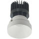 Iolite Matte Powder White Recessed Light in 3000K, 2500, Round Trimless Reflector