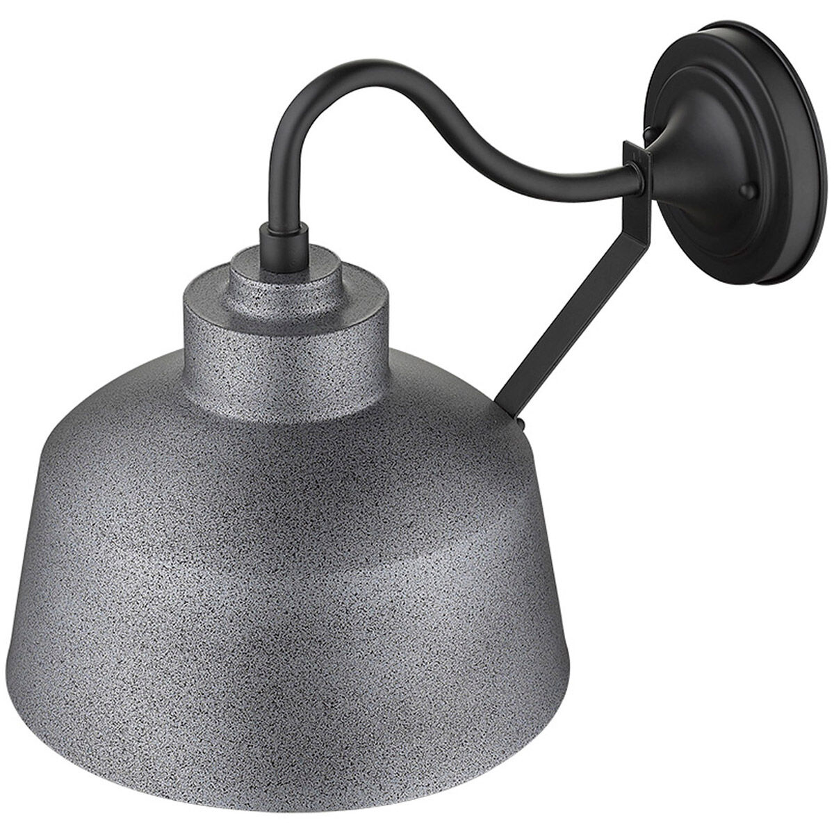 Barnes 1 Light 9 inch Gray Exterior Wall Mount