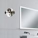 Pallocino LED 9 inch Chrome Wall Sconce Wall Light