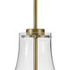 Frankie LED 10 inch Lacquered Brass Pendant Ceiling Light