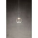 Bobo LED 4 inch Matte Chrome Small Pendant Ceiling Light in Clear Glass