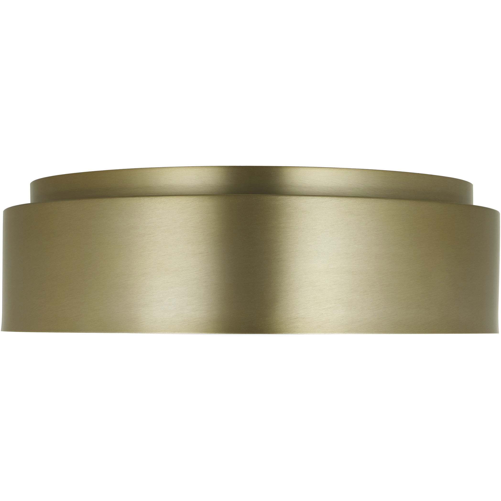 Drew & Jonathan Dartmore 3 Light 18 inch Satin Brass Flush Mount Ceiling Light, Large