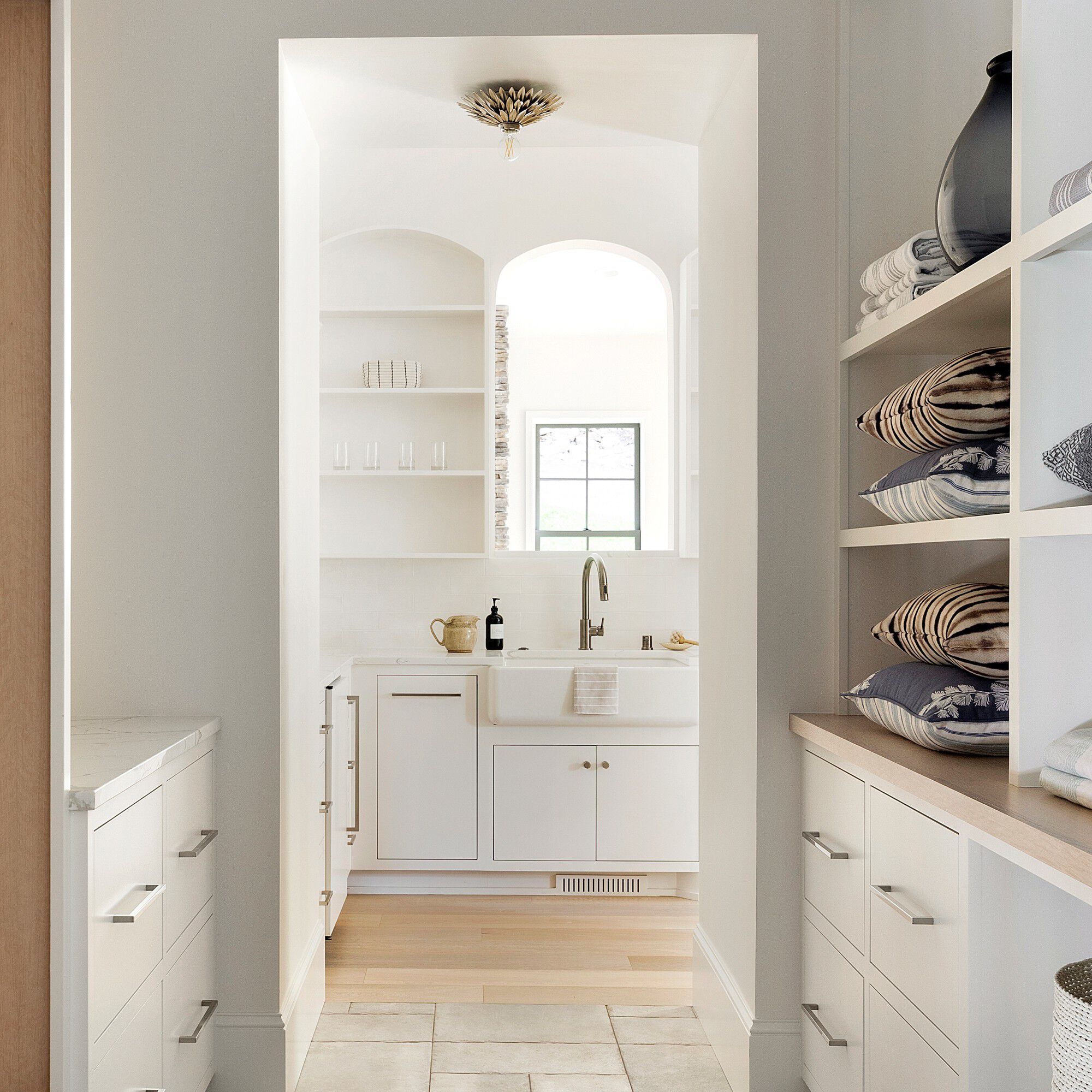 Broche 1 Light 11 inch Antique Silver Flush Ceiling Light