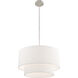 Clark 1 Light 20 inch Brushed Nickel Pendant Chandelier Ceiling Light