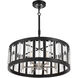 Majestic Splendor 6 Light 25.5 inch Polished Nickel/Sand Coal Pendant Ceiling Light
