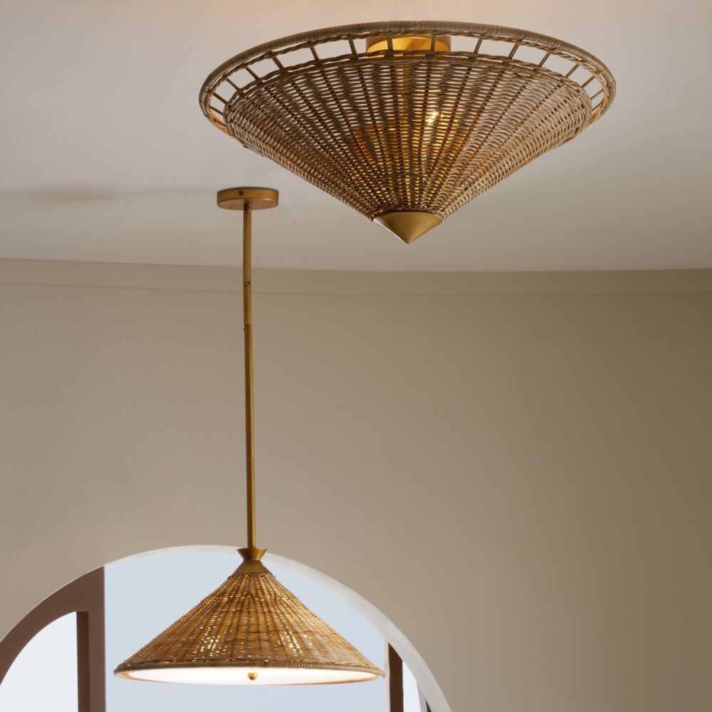 Terrace Natural Flush Mount Ceiling Light