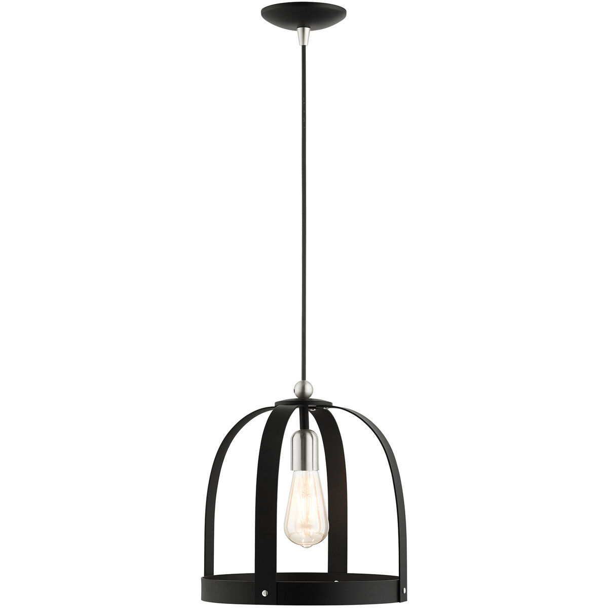 Stoneridge 1 Light 12 inch Textured Black Pendant Ceiling Light
