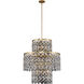 Caretta 12 Light 27 inch Antique Brass Pendant Ceiling Light