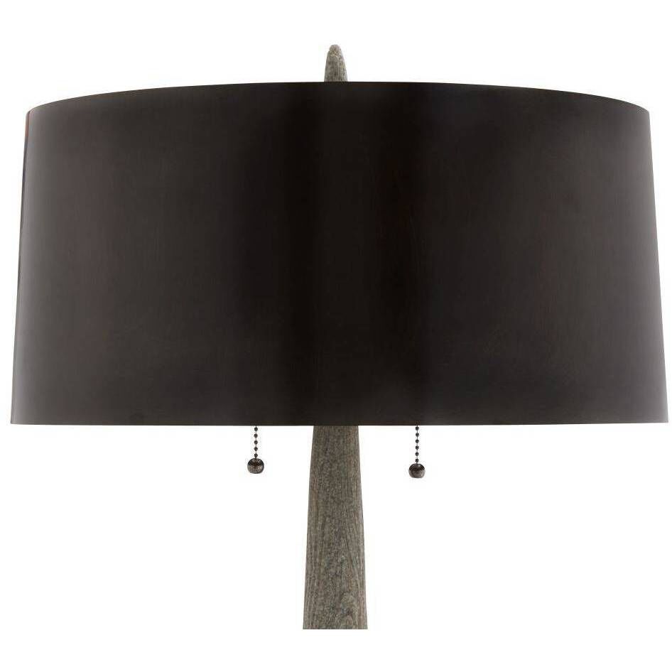 Haggard 26 inch 60.00 watt Graphite and Bronze Lamp Portable Light