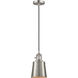 Franklin Restoration Addison 1 Light 5 inch Brushed Satin Nickel Mini Pendant Ceiling Light in Incandescent