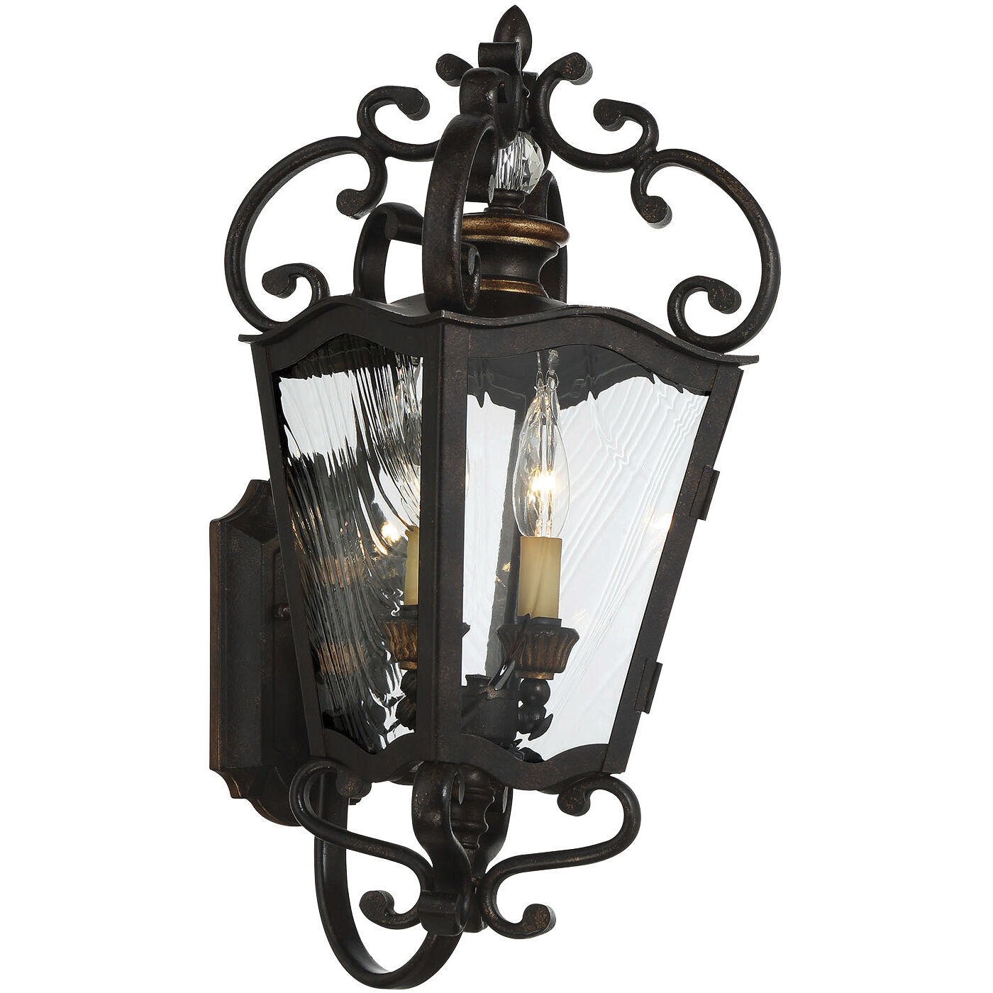 Great Outdoors Brixton Ivey 2 Light 8.88 inch Outdoor Pendant/Chandelier