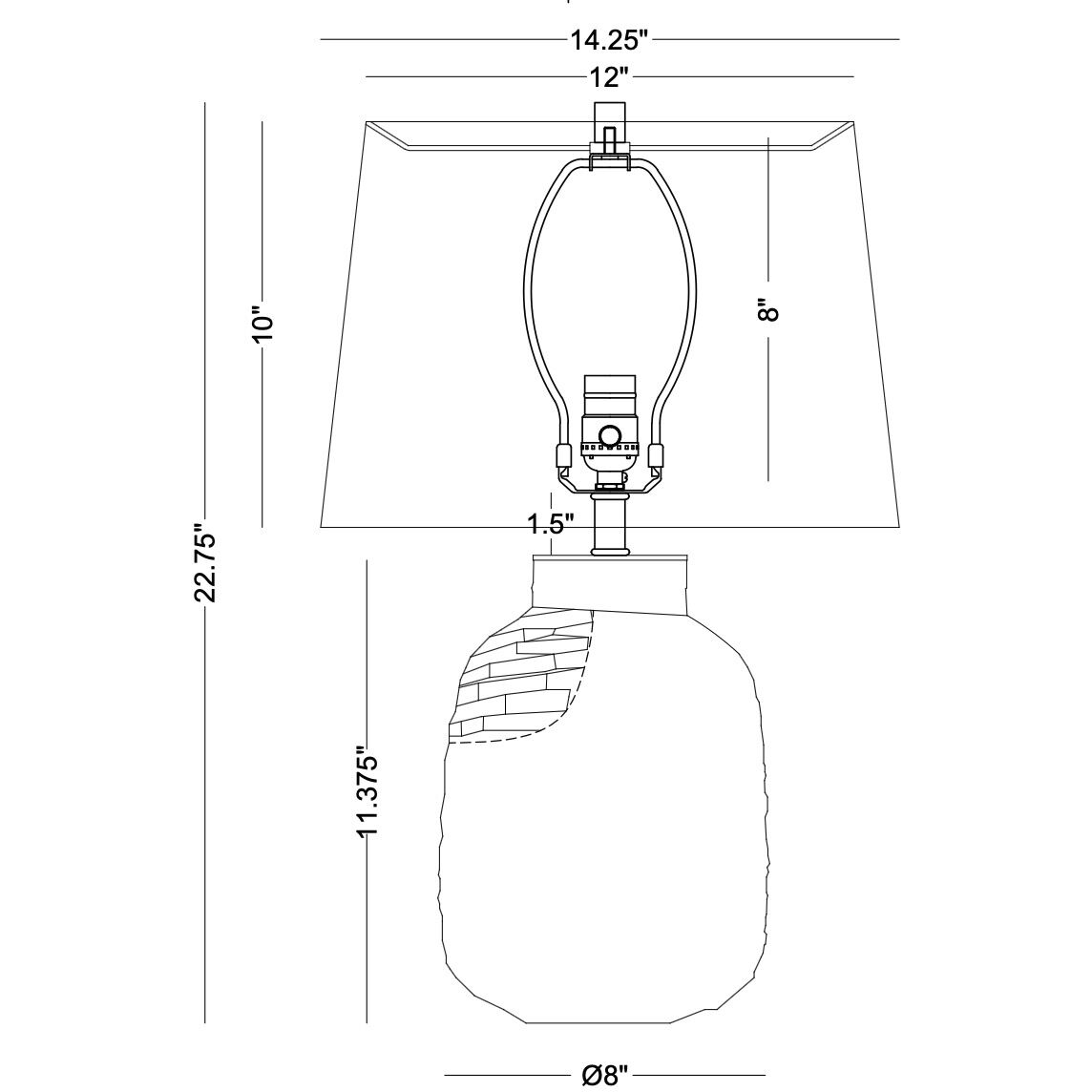 Pescara 22.75 inch 150.00 watt Green Table Lamp Portable Light