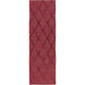 Mateo 96 X 30 inch Burgundy, Garnet Rug
