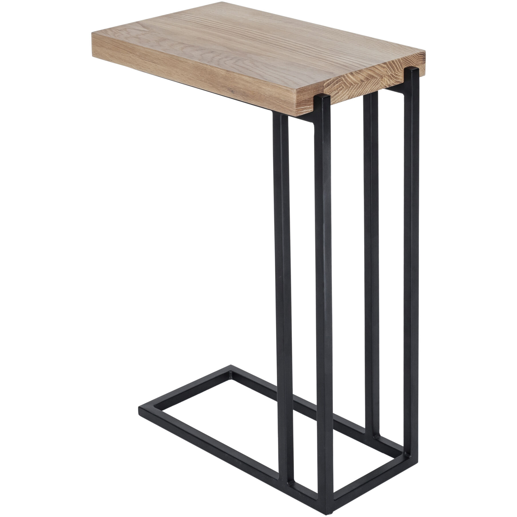 Mila 24 X 16 inch Natural C Shape Side Table