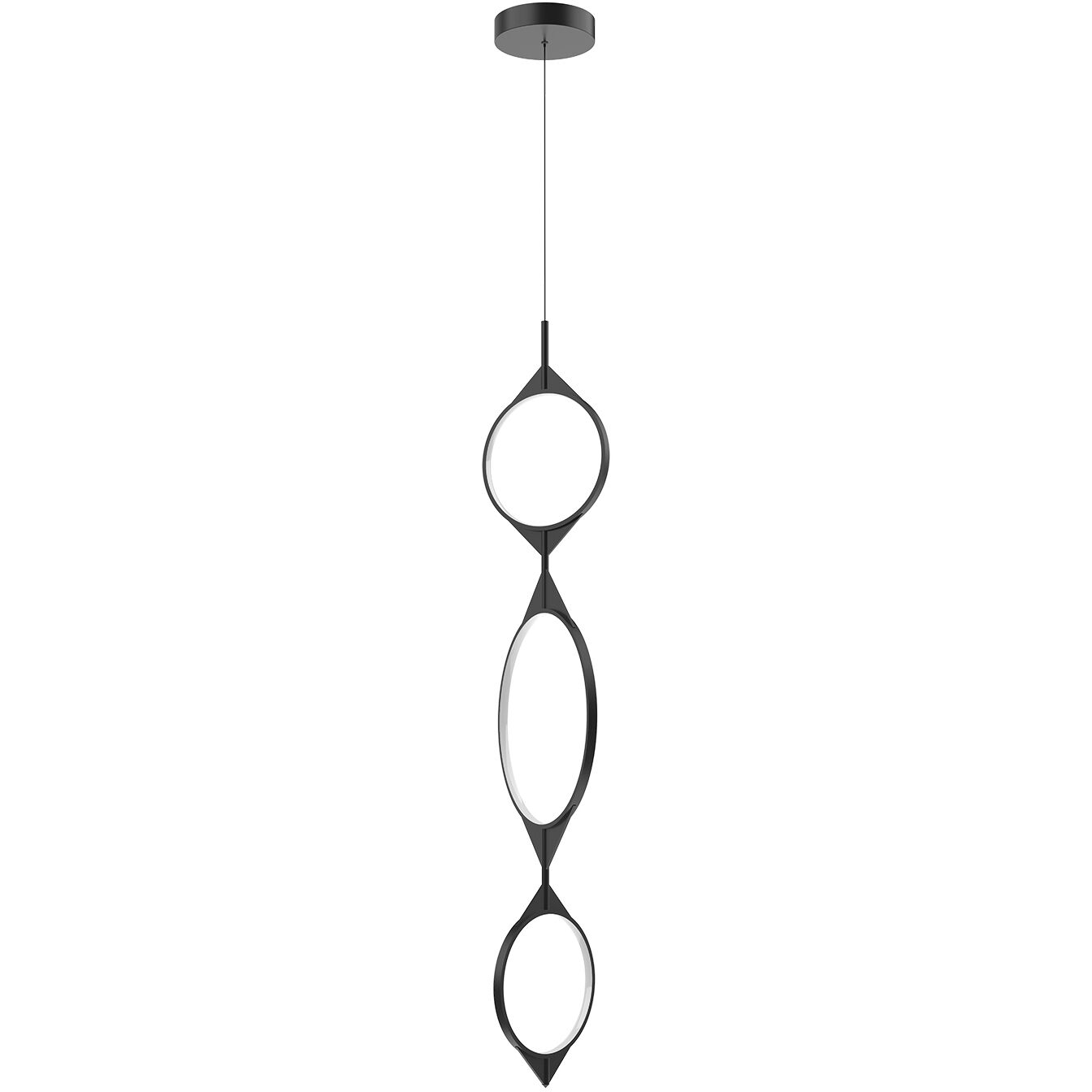 Serif LED 0.88 inch Black Pendant Ceiling Light