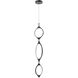 Serif LED 0.88 inch Black Pendant Ceiling Light