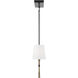 Hollis 5 Light 48 inch Matte Black with Hammered Gold Island Light Ceiling Light