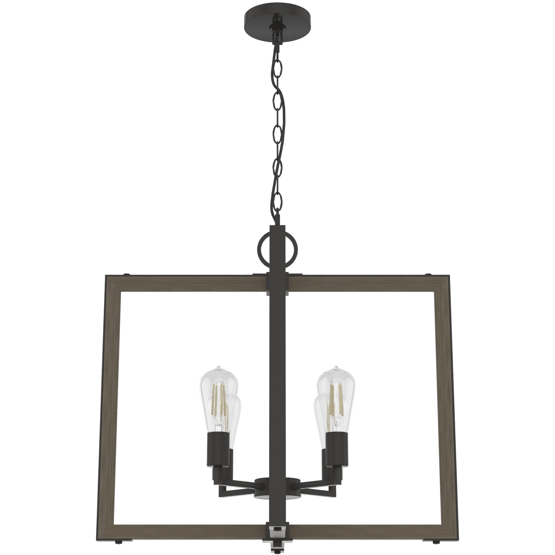 Woodburn 4 Light 24.5 inch Noble Bronze Pendant Ceiling Light