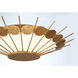 Capieso LED 20 inch Elara Gold Flush Mount Ceiling Light