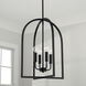 Lawson 4 Light 16 inch Matte Black Foyer Ceiling Light