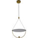 Artisan Collection/COMO Series 15.75 inch Antique Brass Pendant Ceiling Light