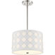 Patchwork 3 Light 16 inch Polished Nickel Pendant Ceiling Light