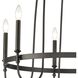 Wickshire 6 Light 29 inch Matte Black Chandelier Ceiling Light