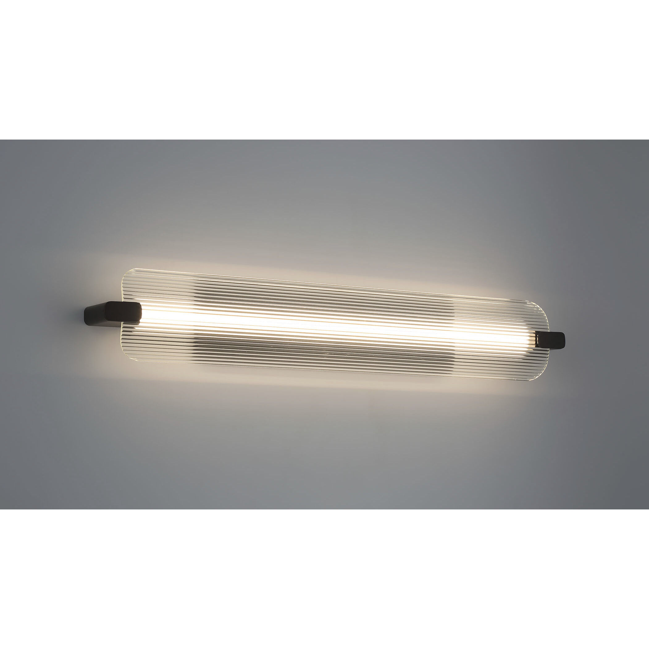 Neoness LED 34.25 inch Matte Black Outdoor Wall Sconce in Clear