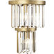 Social Club 3 Light 10.5 inch Havana Gold Wall Sconce Wall Light
