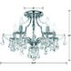 Cedar 5 Light 18.5 inch Polished Chrome Semi Flush Ceiling Light in Clear Swarovski Strass