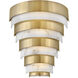 Lisa McDennon Echelon LED 12 inch Heritage Brass Indoor Wall Sconce Wall Light