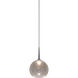 Bobo 1 Light 4 inch Matte Chrome Pendant Ceiling Light in Clear Glass