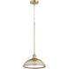 Omni 1 Light 12 inch Aged Brass Pendant Ceiling Light