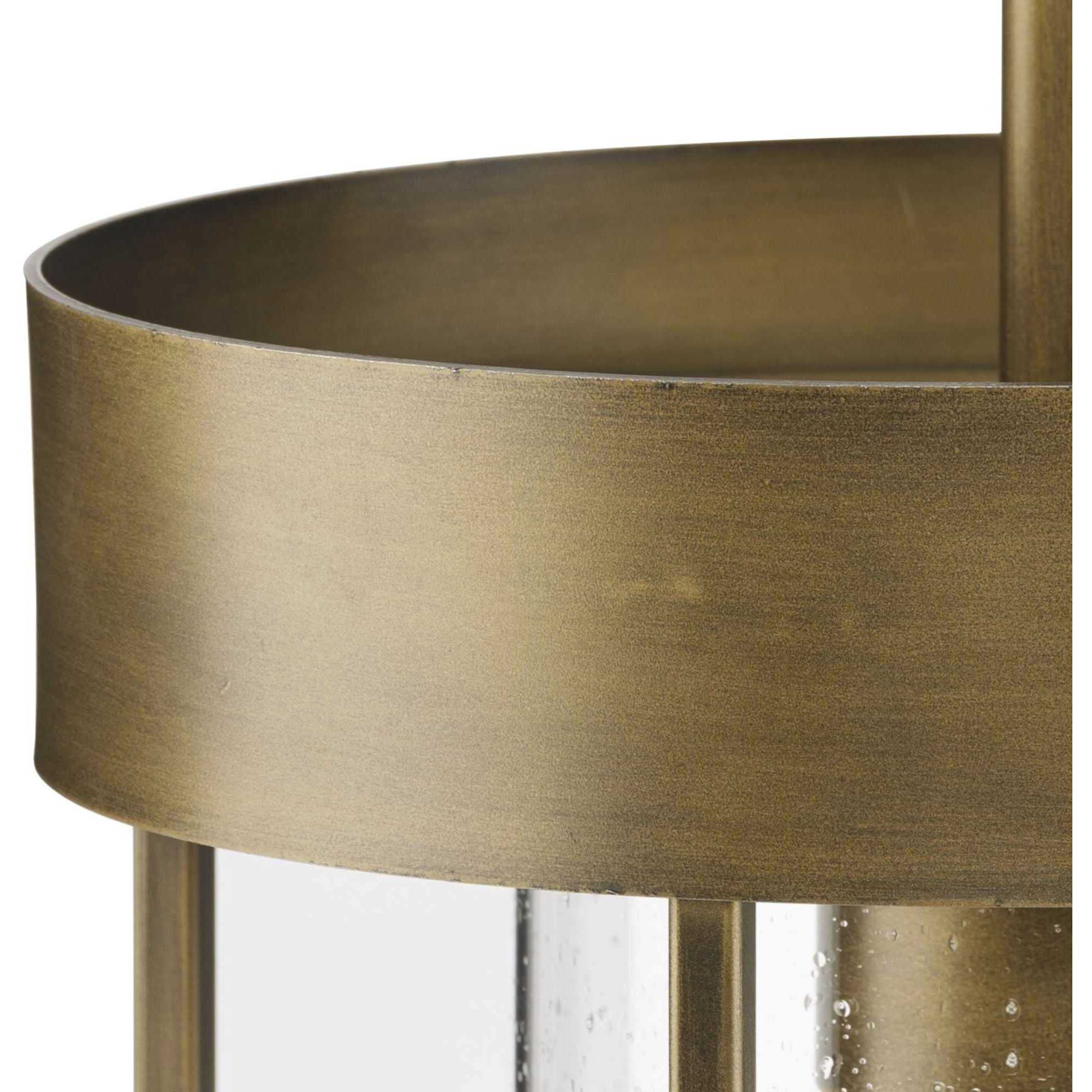 Burgess 1 Light 9.5 inch Aged Bronze Mini-pendant Ceiling Light, Design Series