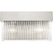 Norwich 2 Light 14 inch Brushed Nickel ADA Sconce Wall Light