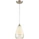 Sugarcoat 1 Light 6 inch White with Satin Nickel Mini Pendant Ceiling Light