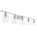 Collier 5 Light 47 inch Chrome Wall sconce Wall Light