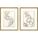Radiant Spiral Metallic and Neutral Framed Art, The Studio