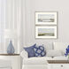 Marshlands 1433 Blue and Green and White and Brown Framed Art