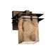 Metropolis 1 Light 6.5 inch Dark Bronze Wall Sconce Wall Light in Square with Flat Rim, Incandescent