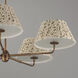 Dunbridge 5 Light 42 inch Weathered Brass Chandelier Ceiling Light