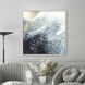 Waterside Blue and Turquoise and Beige and White Canvas