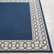 Marina 122 X 94 inch Navy/Light Beige Machine Woven Rug, Polypropylene