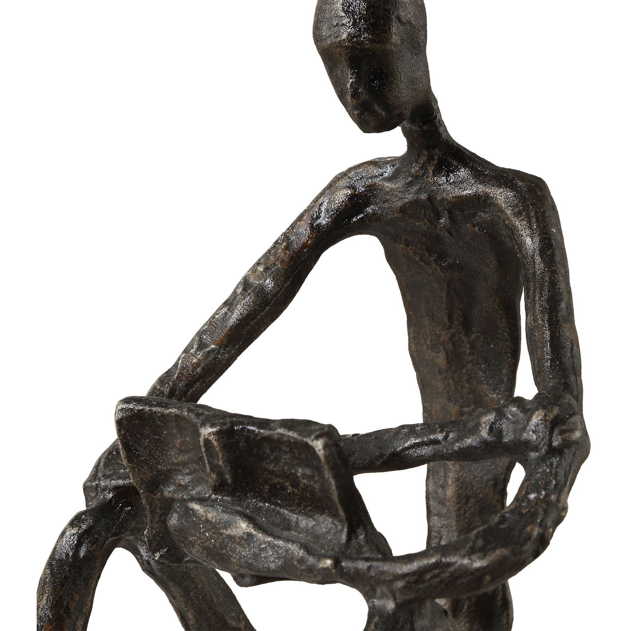 Sit Back, Relax And Read 6 X 4 inch Sculpture