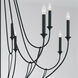 Bentley 12 Light 52 inch Black Iron Chandelier Ceiling Light