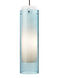Echo 1 Light 5 inch Antique Bronze Pendant Ceiling Light in Aquamarine, Monopoint, Incandescent